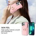 thumbnail image 4 of Allytech iPhone 11 Pro Max Case with Ring Holder, Slim Fit Cards Holder Cash Pocket Protective PU Leather TPU Shell Wallet Phone Case for Apple iPhone 11 Pro Max - Pink, 4 of 8