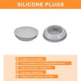 thumbnail image 4 of Paquete de 12 tapones de agujero de silicona, tapones redondos de goma gris para tubos de botella con diámetro interior de 20-22mm, 4 of 6