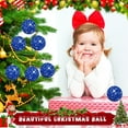 thumbnail image 5 of Adornos de bolas navideñas de plástico transparente irrompibles Juego de bolas navideñas de 8 cm con decoraciones delicadas rellenas (6 piezas), 5 of 5