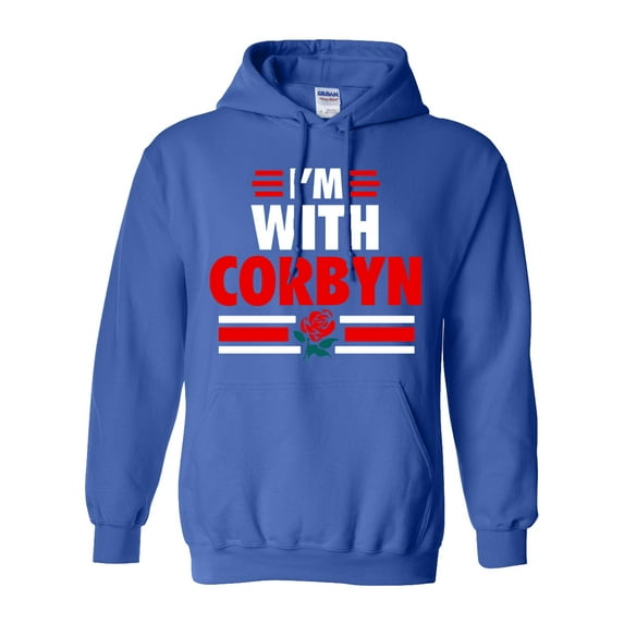 I'm With Corbyn Politician Campaign Support DT Sweatshirt Hoodie