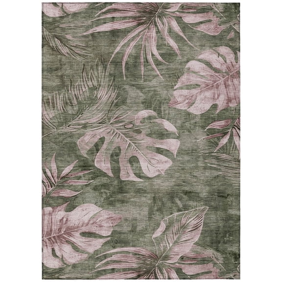 Dalyn Rugs Machine Washable Indoor/Outdoor Chantille Olive 2'6" x 3'10" Rug