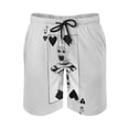 thumbnail image 2 of Terrifier Men's Swim Trunks Board Shorts Drawstring Elastic Waist Quick Dry Swimsuits Beach Shorts with Pockets 2XL, 2 of 8