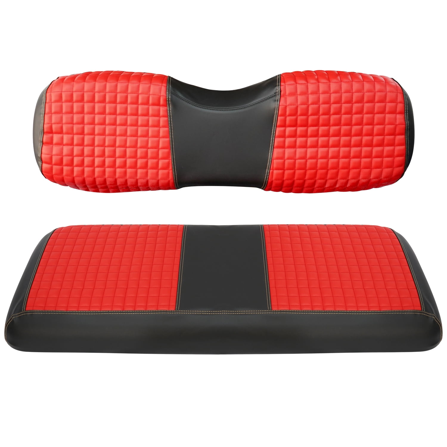MFC Golf Cart Seat Cover Diamond Stitching Front Rear Club Car Precedent