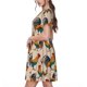 thumbnail image 2 of Balery Rooster Vestidos sueltos de manga corta para mujer, vestidos de verano 2025, vestidos casuales de corte A con vuelo., 2 of 6