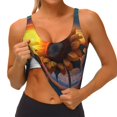 thumbnail image 3 of KLL Sunset Coast Sunflower for Workout Tank Tops for Women,U Back Fitness Top Built in Shelf Bras Padded Fit for Yoga Gym-Small, 3 of 8