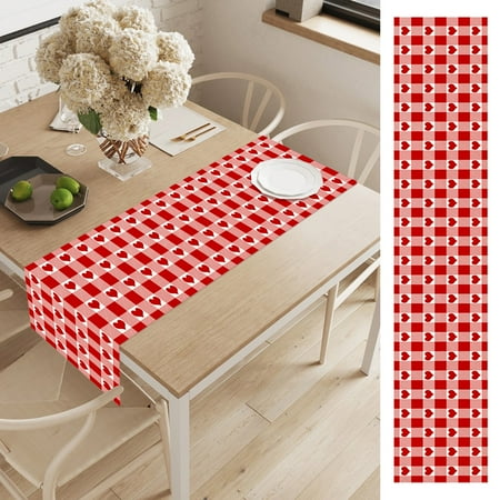 

Valentines Decorations Valentine s Day Table Runner Indoor Table Decoration Dust Cover Valentines Day Gifts