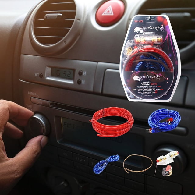 Automotive Amplifier Wiring Kit for High-Performance Subwoofer and Car Audio System Installation