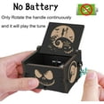 thumbnail image 3 of Halloween Music Box This is Halloween Wooden Engraved The Nightmare Before Christmas Hand cranked Mini Musical Box for Halloween Christmas Party Gift Home Decor, 3 of 7