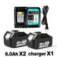thumbnail image 2 of BL1860 6AH For Makita 18V Battery Power Tools Li-ion Replacement LXT BL1850 BL1840 for 18 V Screwdriver with BMS  18V, 2 of 9