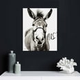 thumbnail image 4 of JEUXUS Bathroom Wall Art Framed Donkey Canvas Wall Art Print Wall Art Washroom Artwork, 4 of 4