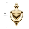 thumbnail image 3 of Baldwin 0102 Colonial Style Solid Brass Door Knocker - Brass, 3 of 4