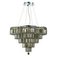 thumbnail image 2 of Elegant Furniture Maxime 14 light Chrome Chandelier Golden Teak (Smoky) Swarovski? Elements Crystal, 2 of 2