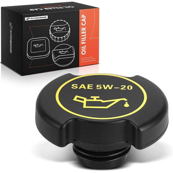 A-Premium Engine Oil Filler Cap Oil Cap Fit For Ford Lincoln Mercury Models - F-150, F-250, F-350, Explorer, Mustang, Ranger, Taurus, Expedition, Bronco, E-150, Navigator, # F3AZ-6766-B