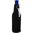 thumbnail image 3 of I'm Holding a Beer. So Yeah. I'm Pretty Busy. Funny Zipper Beer Bottle Coolie With Opener Attached (Black), 3 of 6