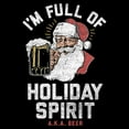 thumbnail image 2 of Junior's Lost Gods Distressed Santa Beer  Graphic Tee Black 2X Large, 2 of 3