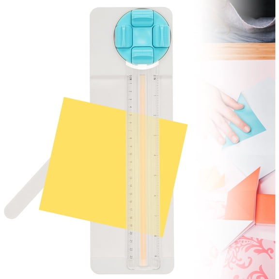 Paper Cutter for Craft, Multi-Purpose Trimmer with Side Ruler – Cuts Paper, Cardstock, Vinyl Film & More for Scrapbooking & Card Making