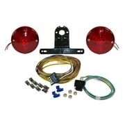 Economy Round Trailer Light Kit with Wiring Harness