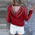 thumbnail image 3 of Vedolay Oversized Sweatshirt for Women Womens Oversized Long Sleeve Shirts Pullover Crewneck Sweatshirts Casual Tops,Red M, 3 of 5