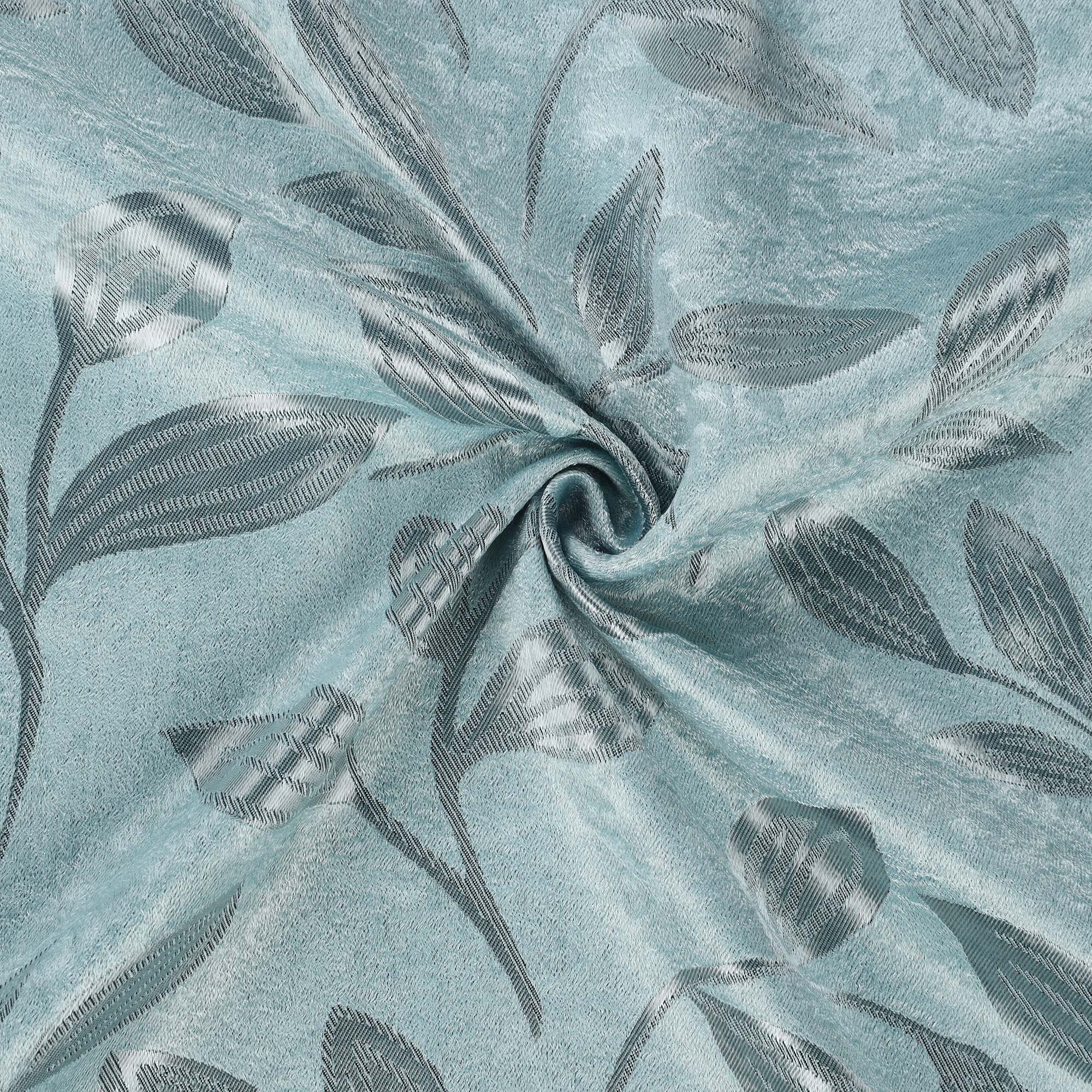 Superior Blackout Leaves Curtains Set of 2, Light Filtering Grommet Curtain Panel Set, Green Lily, 52"W x 96"L