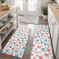 thumbnail image 2 of Pioneer Flower Floral Print Pattern Kitchen Rugs Sets Of 3,Kitchen Runner Rugs Non Skid Washable,Decorative Kitchen Floor Mats for Kitchen,Sink,Laundry,17"x30"+ 17"x47" + 17"x59", 2 of 6