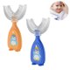 thumbnail image 2 of Cepillo de dientes de boca completa 360 dientes limpios, cabezal de cepillo de silicona suave, cepillo de dientes en forma de U para blanqueamiento de dientes para niños, adecuado para niños de 2 a 6 años, 2 of 8