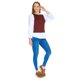 thumbnail image 2 of Blusa Doble Prenda Mujer Casual Formal Manga Larga Vino vino 3EG Incógnita 330630, 2 of 5