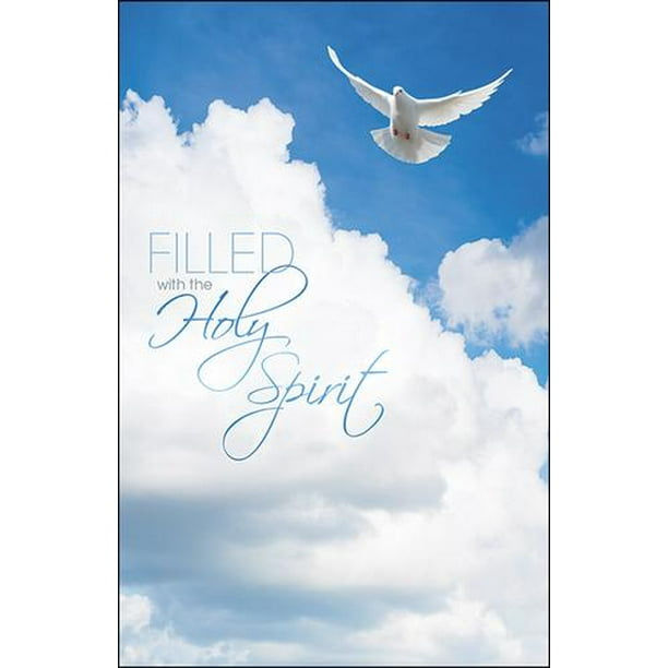 Anchor Wallace Church Bulletin Filled with the Holy Spirit Dove Clouds