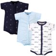 thumbnail image 1 of Hudson Baby Conjunto De Mamelucos De Algodón Y Camiseta Para Niños Pequeños, Tiburón Gris, 9-12 Meses, Ee. Uu., 1 of 1