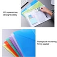 thumbnail image 2 of pitrice 12 Pcs A4 Plastic Envelopes Waterproof Clear Document File Folders Tutorial Organizer Pouch Bag School Office Supplies Red/Label pocket, 2 of 9