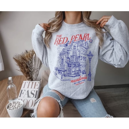 FBAA The Red Pearl Sweatshirt | From Blood And Ash Casteel Da'Neer Poppy Balfour Bookish Merch JLA bookish gift Masadonia Solis Atlania Gift