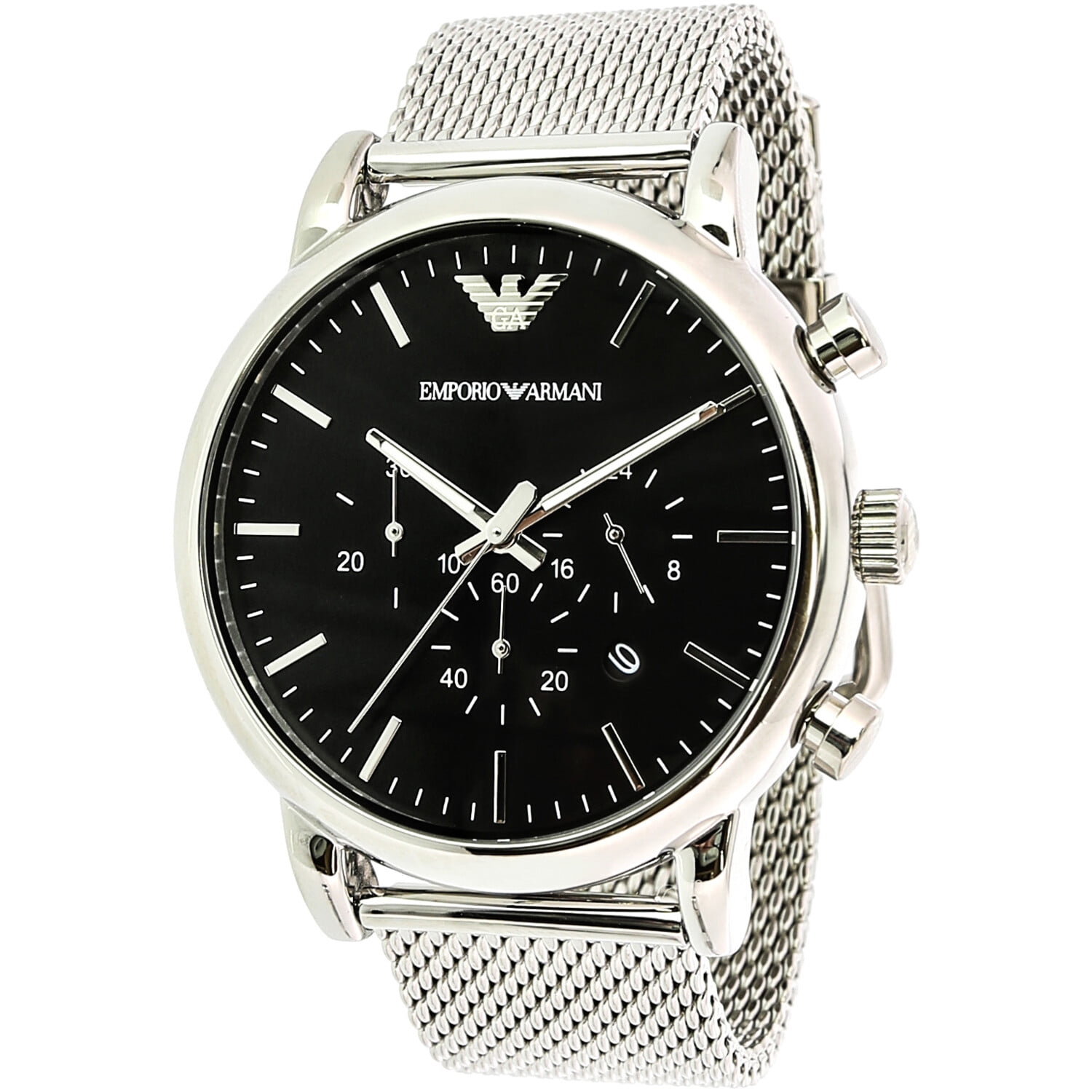 Emporio Armani Men's Classic AR1808 Silver Stainless-Steel Plated ...