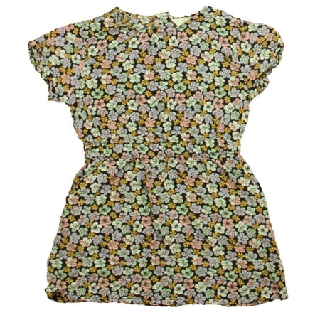 

Pre-owned H&M Girls Black | Purple Floral Dress size: 4T
