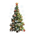 thumbnail image 1 of sweethay Adhesivo de pared de PVC de Navidad, decoración de fondo de sala de estar para el hogar, árbol extraíble, papel tapiz de estrellas, Kits de decoración para fiestas sweethay HA071118-01, 1 of 6
