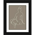 thumbnail image 1 of Artographie Studio 11x14 Black Ornate Wood Framed with Double Matting Museum Art Print Titled - Sitting Down 02, 1 of 4