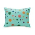 thumbnail image 2 of Urban Playground Kids and Teens Raining Pom Poms Turquoise 4-Piece Comforter Set, Twin, 2 of 4