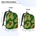 thumbnail image 4 of Balery Big Colorful Avocados Vintage Canvas Backpack for Men and Women - Large Capacity, Durable Travel Laptop Bag for School, Work, Hiking, and Outdoor Activities, 4 of 7