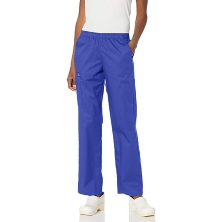 

WonderWink Womens Wonderwork Pull-On Cargo Scrub Pant 3X-Large Galaxy Blue