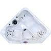 American Spas 2-Person 28-Jet Premium Acrylic Triangle Spa with Multi Color Spa Light
