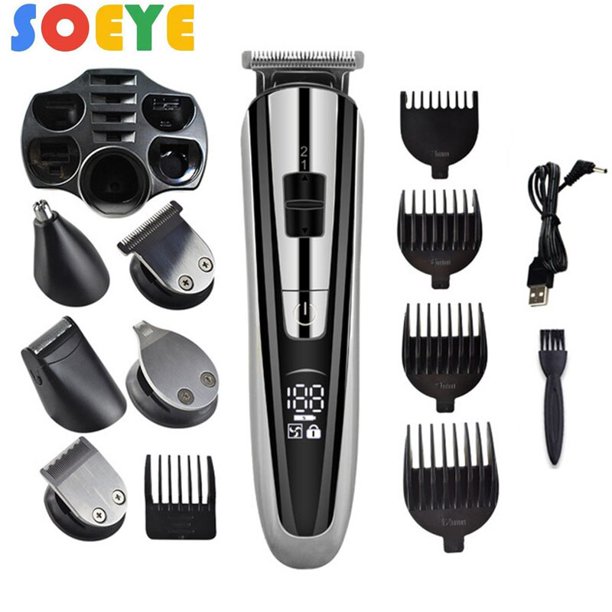 Cortadora de cabello eléctrica, kit de belleza, recortadora de cabello para hombres, Afeitadora eléctrica para hombres, maquinilla de afeitar, recortadora de nariz, máquina para cortar cabello Kemei Tan Jianjun unisex