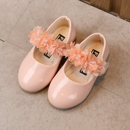 

Kids Girls Summer Soft Soled Flower Solid Casual Sandals Princess Shoes