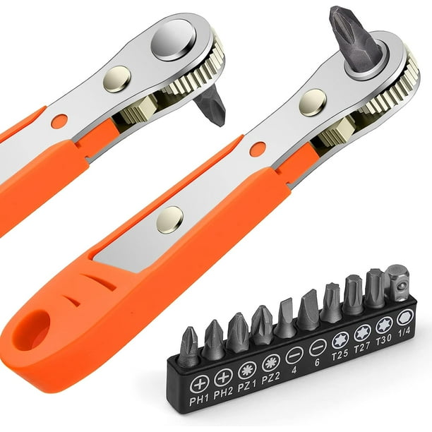 Screwdriver ratchet sales wrench