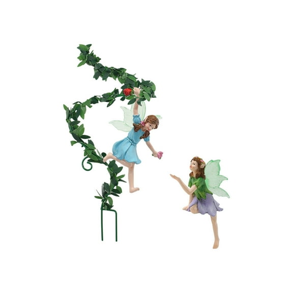 3 Packs Resin Garden Statue Flower Girl Decor Outdoor Ornaments for Courtyard Potted Plants Yard Art Durable Weatherproof Home Decor Garden Gifts