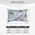 thumbnail image 4 of Sikiie Colorful Koi Fish Print Plush Pillow Cover, Wrinkle-proof and Stain-resistant Pillow Protector without Pillow Core, Home Decoration-20"x30", 4 of 6