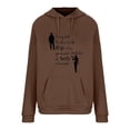 thumbnail image 5 of Qiopertar Liquidation Livraison Gratuite Blouse à Col Rond Manches Longues à Capuche Décontractée Imprimée Chandail en Molleton Hauts Offres de la Semaine Moins de 5$, 5 of 5