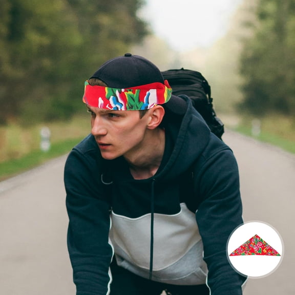 UPOUART Floral Pattern Bandana for Cycling and Outdoor Use, Soft, Comfortable, Breathable Multi-Purpose Cloth