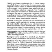 Zymox Funky Paws Cream for Soothing Pet Paws with Vitamin D, 3.2 oz - Hypoallergenic, Odor Reduction and Moisturizing