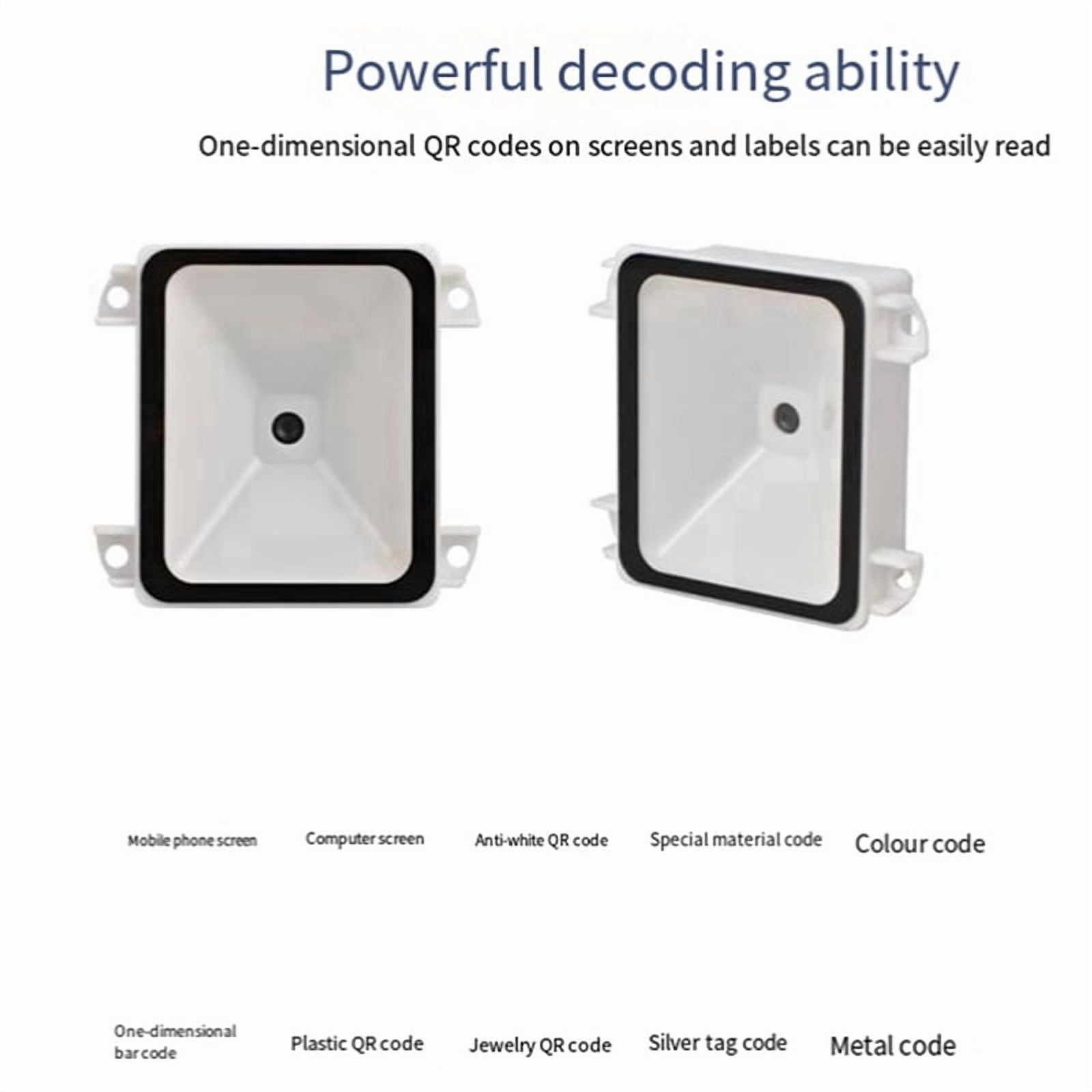 2X Embedded 2D Barcode Scanner USB QR Barcode Reader RS232 TTL Interface Kiosk Small Fixed Installation Barcode Printer