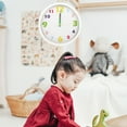 Kuyiluo Wall clock Telling Time Teaching Clock Children Wall Clock