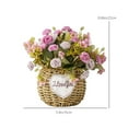 thumbnail image 3 of RXIRUCGD Artificial Flowers, Flower Basket Flower Arrangement Simulated Flowers Suitable For Mother's Day Easter Valentine's Day Gifts Most Home Kitchen Wedding Decoration,Purple, 3 of 7