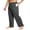 Charcoal, variant on Pinspark Men's Baggy Cargo Sweatpants Open Bottom Straight Leg Loose Fit Drawstring Waist Deep Pockets